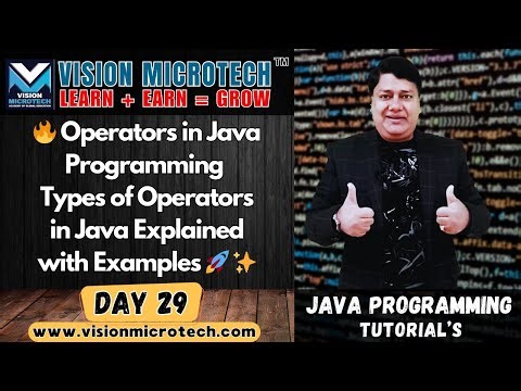 🔥 Operators in Java Programming | Types of Operators in Java Explained with Examples 🚀 ✨