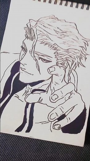 My First Aizen Drawing… Went CRAZY 🔥