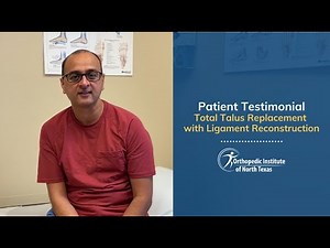 3D total talus replacement for avascular necrosis with ligament reconstruction surgery with Dr. Kane