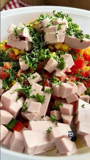 Omas Nudelsalat mit Mayo - Familienkost Rezept #klassiker