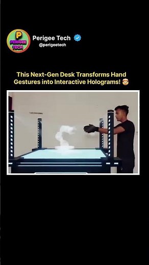 Next-Gen Desk Turns Gestures into 3D Screens!