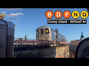 NYC Subway: B/D/F/N/Q Train Action at Coney Island Stillwell Avenue (PM Rush Hour)