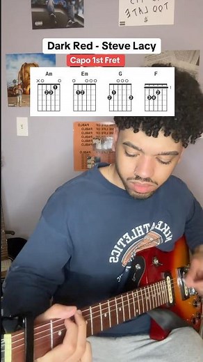 Learn how to play Dark Red by Steve Lacy the easy way! #guitar #guitarist #stevelacy