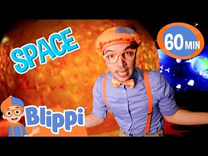 Blippi Goes To Space! | Rockets and Vehicles For Children | Educational Videos for Kids