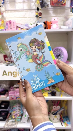 Kids Cute Mini Mermaid Diary 🧜‍♀️📖✨ | Magical Stationery for Kids | Angroos Minis