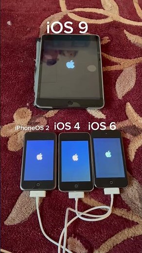 iPad mini 2 on iOS 9 vs iPod touch 1 on iPhoneOS 2 vs iPod touch 2 on iOS 4 vs iPod touch 4 on iOS 6