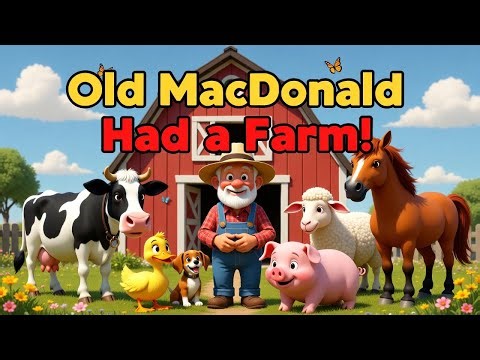 Old MacDonald Had a Farm – Fun 3D Cartoon Nursery Rhyme for Kids