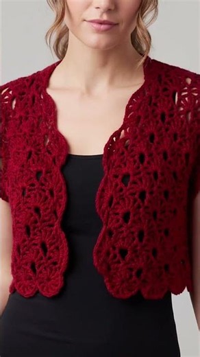 Crochet bolero written pattern #crochet