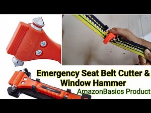 AmazonBasics-Emergency Seat Belt Cutter and Window Hammer- | Review & Demo | Rs 239/- at Amazon