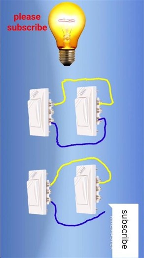 4 on off switch one bulb connection