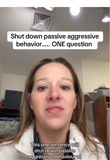 Passive aggressive behavior at work is designed to provoke a reaction without accountability. This one calm question shuts it down instantly without escalating, oversharing, or ending up in HR. If you’re dealing with subtle disrespect from coworkers or managers, this is how you protect your authority and energy.