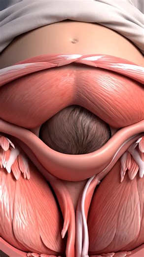 Normal Baby delivery process insideview#process #human #anatomy #foryoupage #delivery
