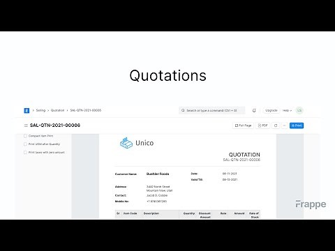 Quotations | ERPNext