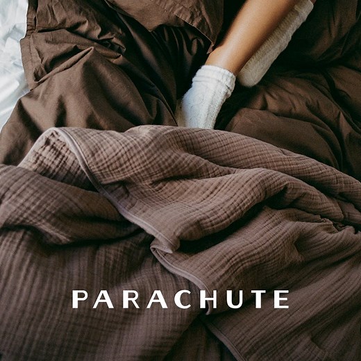 Our rich, warm brown has returned to cozy your space for cooler nights. | Parachute Home | Facebook