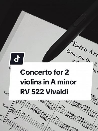 Vivaldi's Concerto for 2 Violins in A Minor RV 522