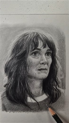 How to draw Joyce from Stranger Things #strangerthings #sketch