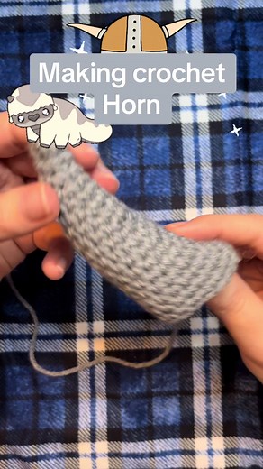 This is the pattern I use for putting horns on my hats! Perfect for amigurumi like rhinos and cows!🐮💕✨#crochet #crochetersoftiktok #freecrochetpattern #crochetpattern #crochetdiy #horn #cow #amigurumi #crochethat #appa #atla #avatarthelastairbender #easycrochet #crochetanimals
