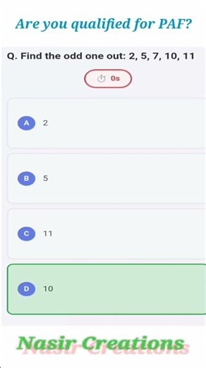 PAF Intelligence Test | Check your Knowledge #maths #coding #games #braingames #code