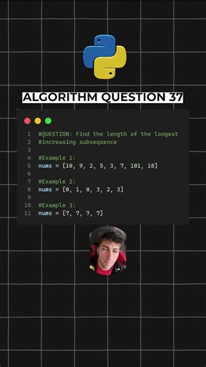 ALGORITHM QUESTION 37 #shorts #python #coding