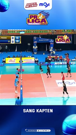 Aksi mencengangkan dari sang kapten Saksikan Proliga 2026 tanggal 8 Januari-26 April 2026 live dan exclusive di Moji & Vidio ㅤ #mojisports #dukungvoliindonesia #proliga2026