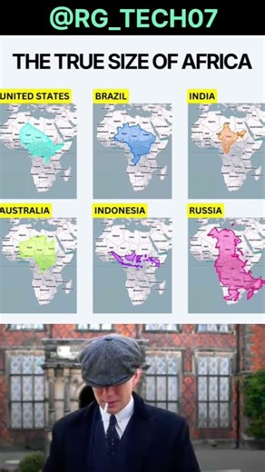 “The True Size of Africa 🌍 | Bigger Than You Think!”#shorts #rgyt