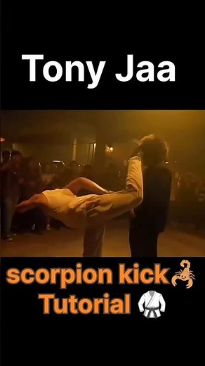 Tony Jaa Scorpion Kick Tutorial🔥😱 #tonyjaa #scopion #kick #muaythai #training