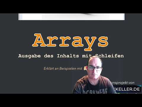 Arrays 2: Array mit Schleife durchlaufen/ausgeben [deutsch]