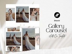 Showit Gallery Carousel Template - Photography Portfolio Website Design Canvas Addon - Etsy