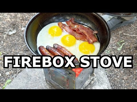 Bacon, Sausage & Eggs Classic Twig & Stick Fired Camping Stove: Firebox G2 5" Stove, Ultra Cook Kit