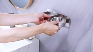 Hair Straightener Holder Wall, Blow Dryer Holder Wall Mounted Hairdryer Holder for Bathroom, Hair Tools Organizer & Storage Curling Iron Holder, Salon Hair Dryer Holder (Silver)