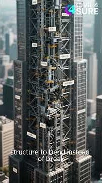 Why Buildings DON'T Fall Down? (Gravity Secret) #tallbuildings #gravity #science #engineering #high