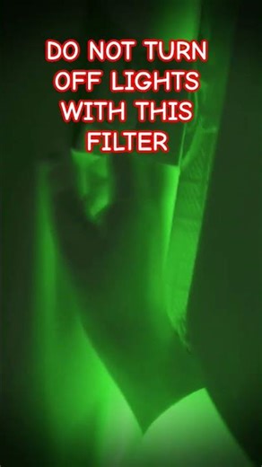 DO NOT TURN OFF LIGHTS ON THIS FILTER