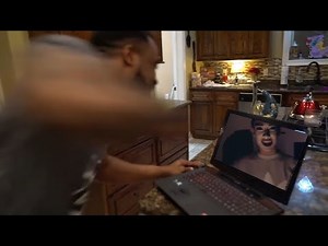 CashNasty punches his computer