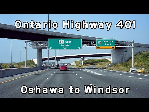 Ontario Highway 401 - Oshawa to Windsor - Toronto Freeways - August, 2024