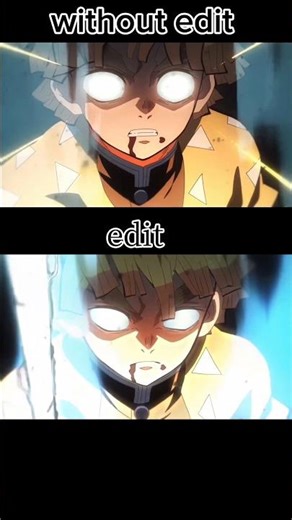 zenitsu edit 😎🙌 | zenitsu ⚡ without edit v/s edit 👍💯 #edit #anime #zenitsu