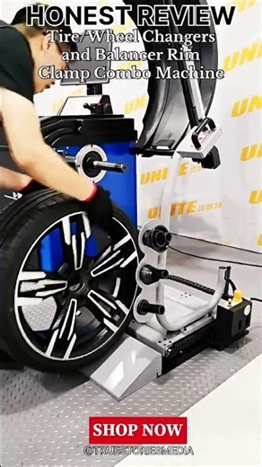 Tire Changers and Wheel Balancer Rim Clamp Combo Machine