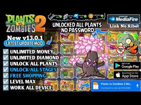 Plants Vs Zombies 2 Mod Apk v13.0.1 New 2026 - Unlimited Money & Unlocked All Plants Max Level