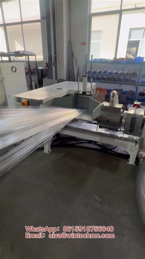 Efficient Plastic Film Waste Recycling with Air-Cooled Granulator