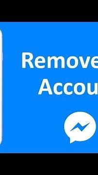 How To Remove Second Facebook Messenger Account iPhone
