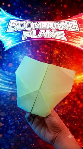 how to make a ultimate simple boomerang plane #crafting #diy #homemadepapercraft #origami #boomrang