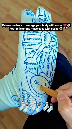 massage your body with socks ❤️🧦 reflexology made easy with socks#reflexology #footmassage#acupoints