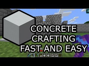 Minecraft - Concrete crafting : Fast and easy