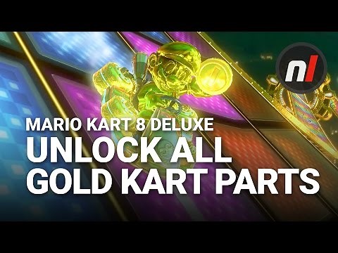 How to Unlock ALL Gold Kart Parts and Gold Mario in Mario Kart 8 Deluxe
