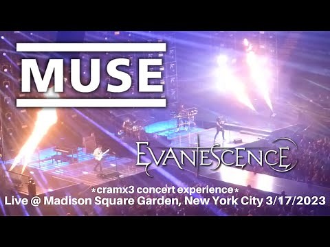Muse & Evanescence LIVE @ SOLD OUT Madison Square Garden New York 2023 *cramx3 concert experience*