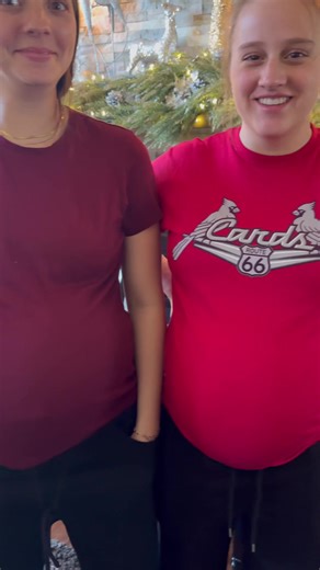 Whose belly is biggest! #pregnant #pregnancy #family #baby