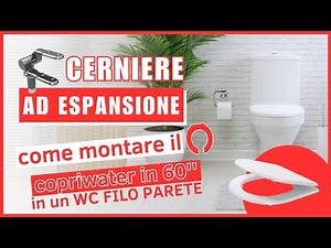 Come montare un Copriwater con Sistema Tassello ad Espansione su WC Sanitari Filo Muro Parete