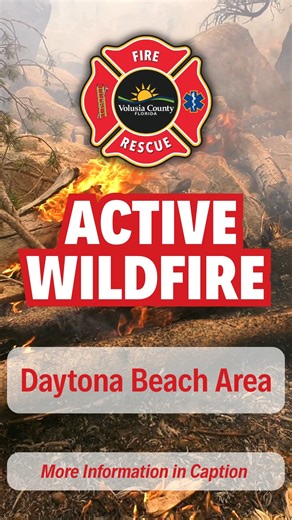 🔥 Brush fire exceeds 100 acres near LPGA Boulevard in Daytona Beach A brush fire exceeding 100 acres is actively burning near Mosaic Boulevard off LPGA Boulevard in Daytona Beach. Volusia County Fire Rescue is working alongside the Florida Forest Service and the Daytona Beach Fire Department to contain the fire. Flagler County’s FireFlight has been deployed to assist with aerial water drops, and five bulldozers are supporting containment efforts on the ground. As a precaution, first responders 