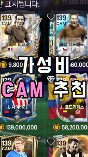 [FC Mobile] Easy-to-use Budget CAM Recommendations for F2P Players #FIFA #FCMobile #ValuePick #CA...