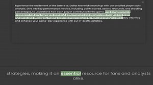 analysis. Dive into key performance metrics, including points scored, assists, rebounds, and shootin