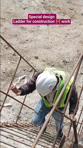 Special design Ladder for construction 🚧 work #how_make #reinforcement #ladder_pipe